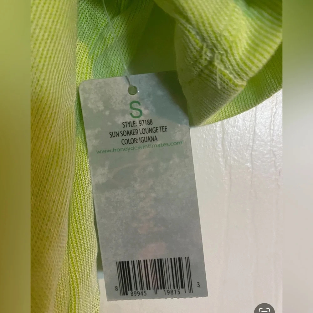 Honeydew Pajama Top Sun Soaker Lounge Tee In Iguana Small - Picture 2 of 5
